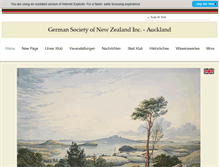 Tablet Screenshot of germansociety.org.nz